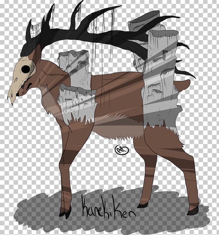 Reindeer Horse Pack Animal Cattle PNG, Clipart, Antler, Cartoon, Cattle, Cattle Like Mammal, Character Free PNG Download