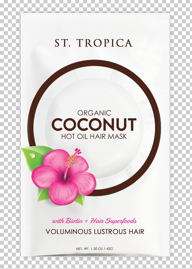 ST. TROPICA Organic Coconut Hot Oil Hair Mask Organic Food Coconut Oil PNG, Clipart, Argan Oil, Coconut, Coconut Oil, Exfoliation, Flower Free PNG Download