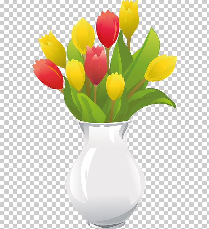 Tulip Vase Floral Design Flower PNG, Clipart, Cartoon, Cut Flowers, Drawing, Floral Design, Floristry Free PNG Download