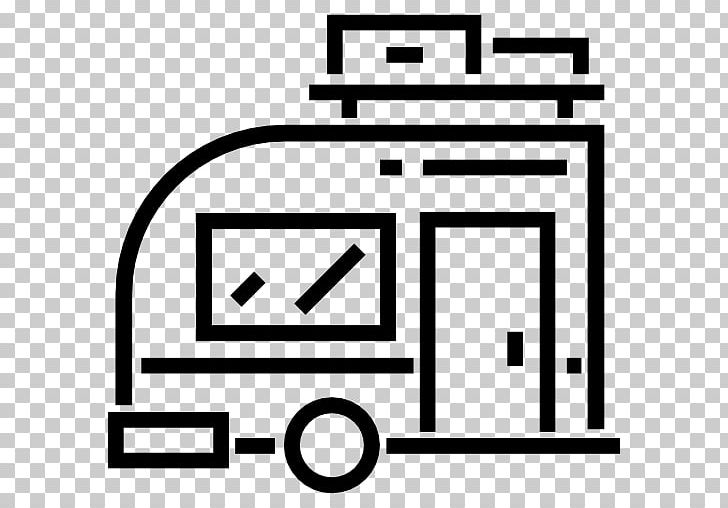 Caravan Computer Icons Vehicle PNG, Clipart, Angle, Area, Black And White, Brand, Campervans Free PNG Download