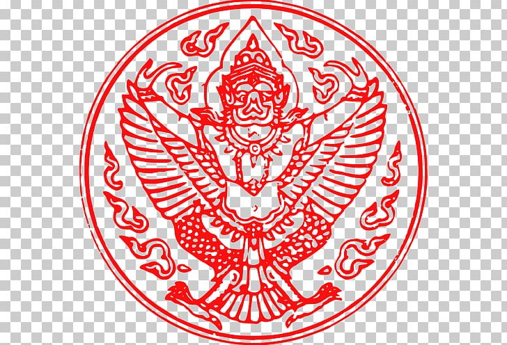 Emblem Of Thailand Garuda Symbol PNG, Clipart, Area, Art, Bhumibol Adulyadej, Black And White, Chulalongkorn Free PNG Download