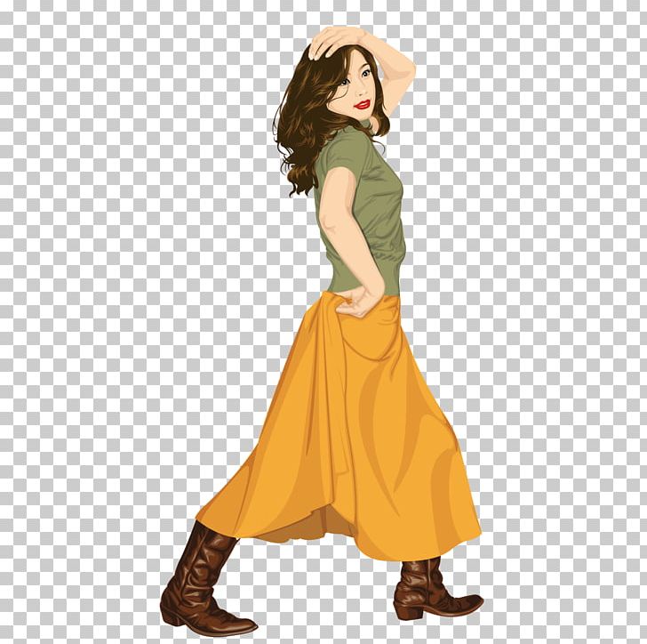 Skirt Woman Illustration PNG, Clipart, Adobe Illustrator, Boots, Cartoon, Comics, Fashion Design Free PNG Download