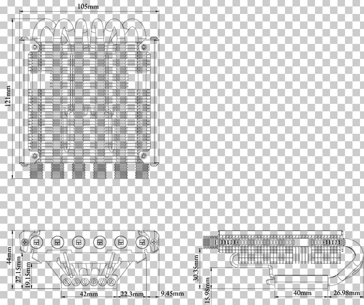 Thermalright Computer System Cooling Parts Central Processing Unit Pattern PNG, Clipart, Area, Black And White, Central Processing Unit, Computer Font, Computer System Cooling Parts Free PNG Download