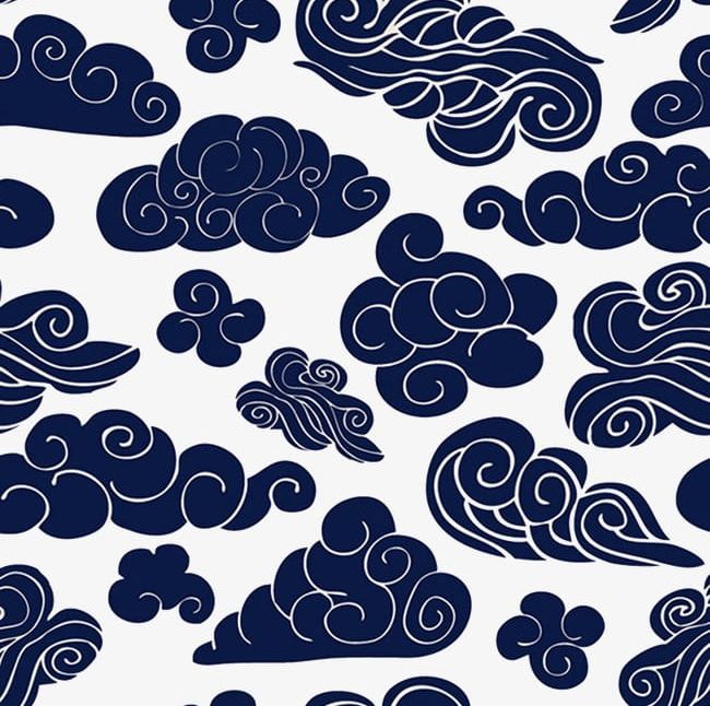 Traditional Cloud Pattern PNG, Clipart, Blue, Cloud, Cloud Clipart, Cloud Clipart, Clouds Free PNG Download
