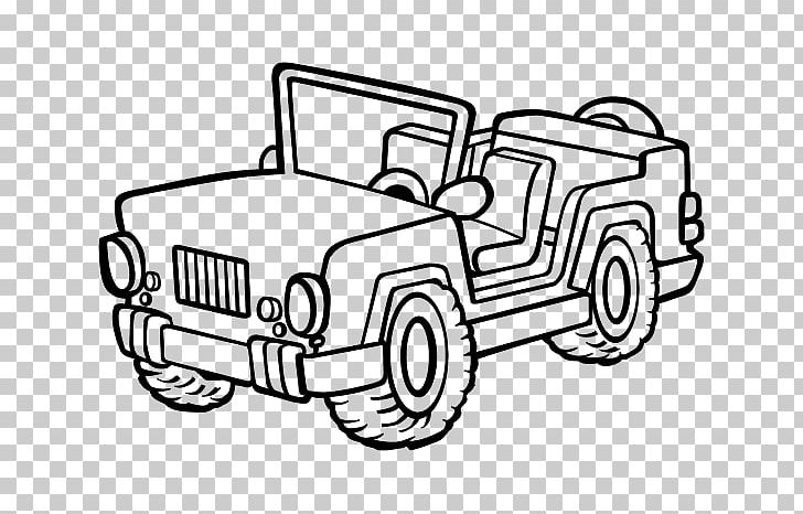 Jeep Wrangler Car Willys MB Coloring Book PNG, Clipart, Angle, Army Jeep, Automotive Design, Black And White, Car Free PNG Download