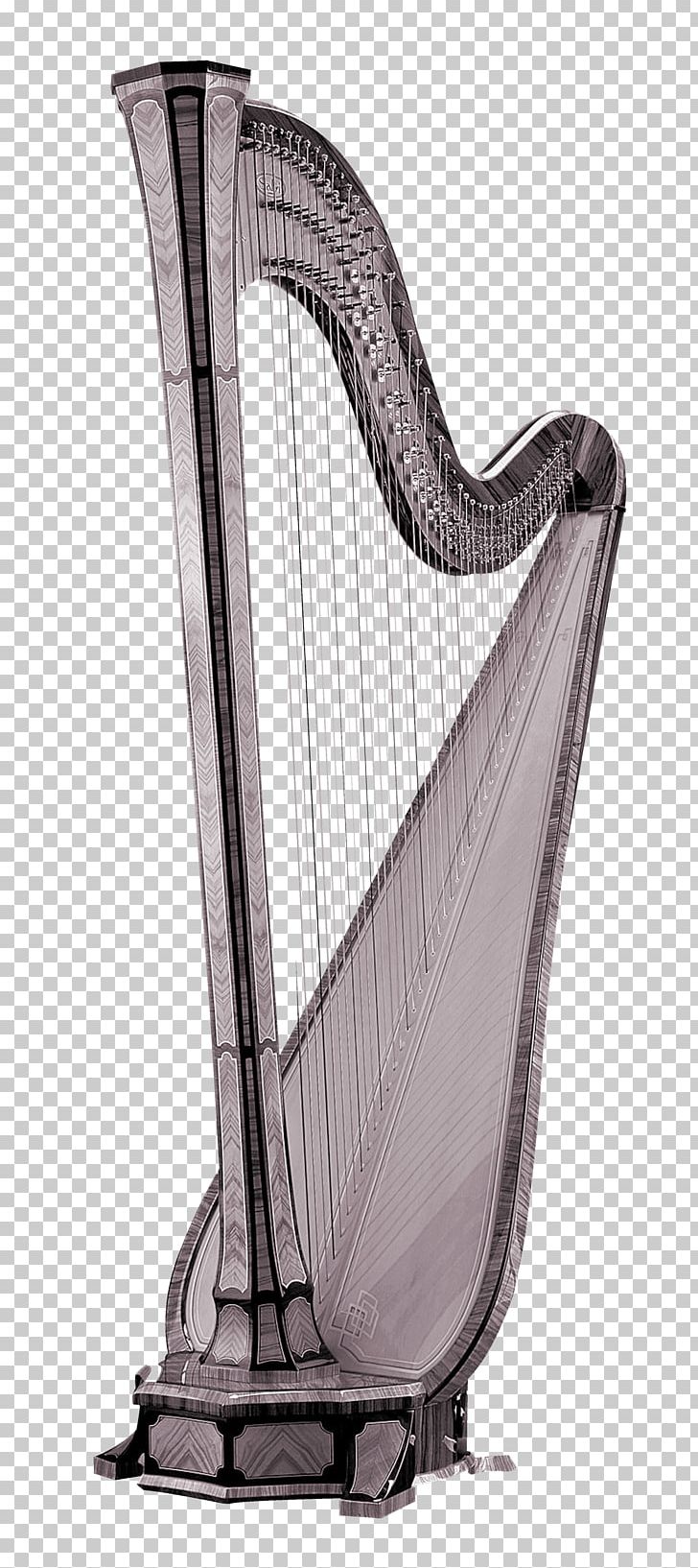 Salvi Harps Musical Instrument PNG, Clipart, Apollo Harp, Beautiful, Beautiful Harp, Black And White, Chinese Harps Free PNG Download