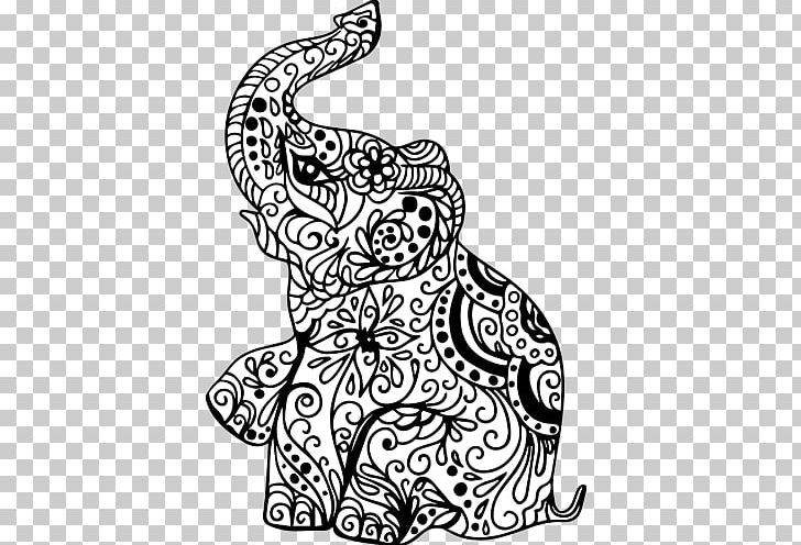 Henna Mehndi Indian Elephant PNG, Clipart, Animals, Area, Art, Artwork, Black Free PNG Download