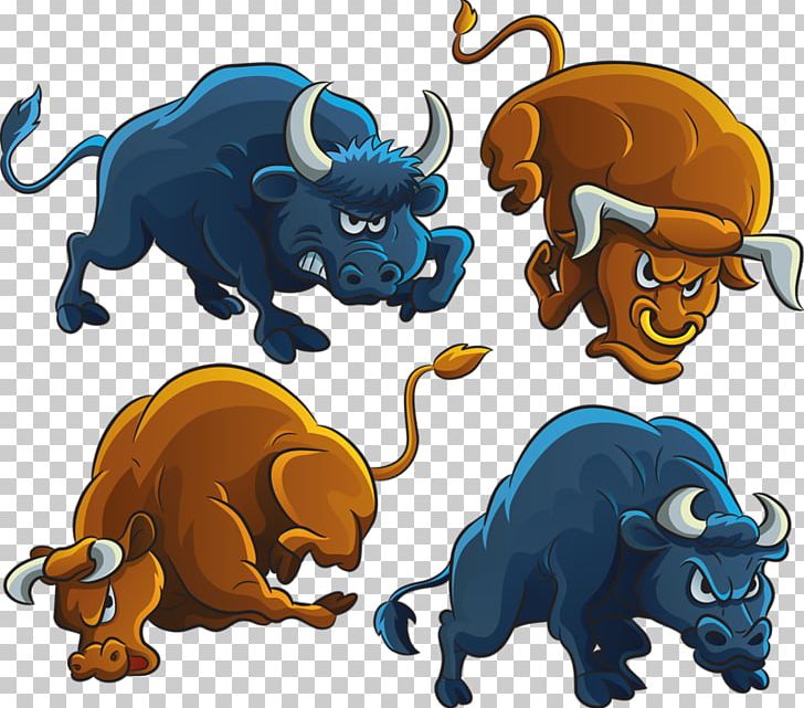 Bull Cattle Cartoon Illustration PNG, Clipart, Animal, Animals, Art, Big Cats, Bison Free PNG Download