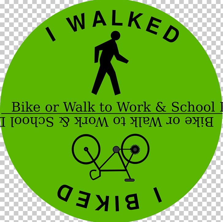 Walk To Work Day Walking Walk Safely To School Day Bike-to-Work Day PNG, Clipart, Area, Bicycle, Biketowork Day, Brand, Circle Free PNG Download