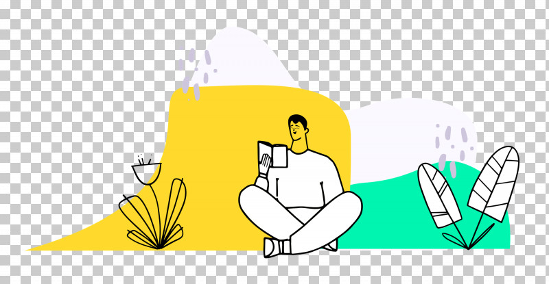 Person Sitting With Plants PNG, Clipart, Cartoon, Happiness, Joint, Line, Meter Free PNG Download