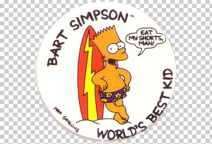 Bart Simpson Sticker Homer Simpson Text PNG, Clipart, Area, Badge, Bart Simpson, Cooking, Fashion Accessory Free PNG Download