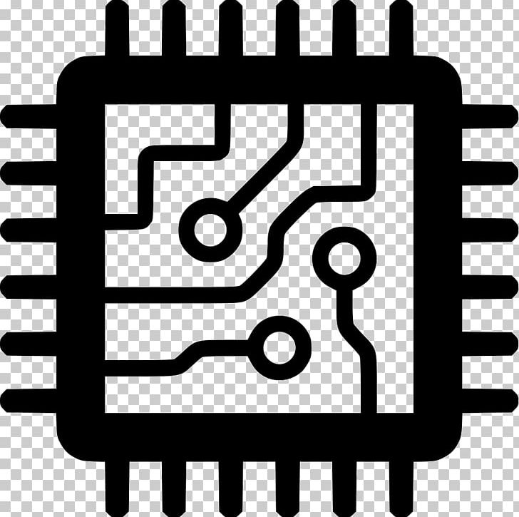 Integrated Circuits & Chips Central Processing Unit Computer Icons Computer Hardware PNG, Clipart, Amp, Area, Black And White, Brand, Central Processing Unit Free PNG Download
