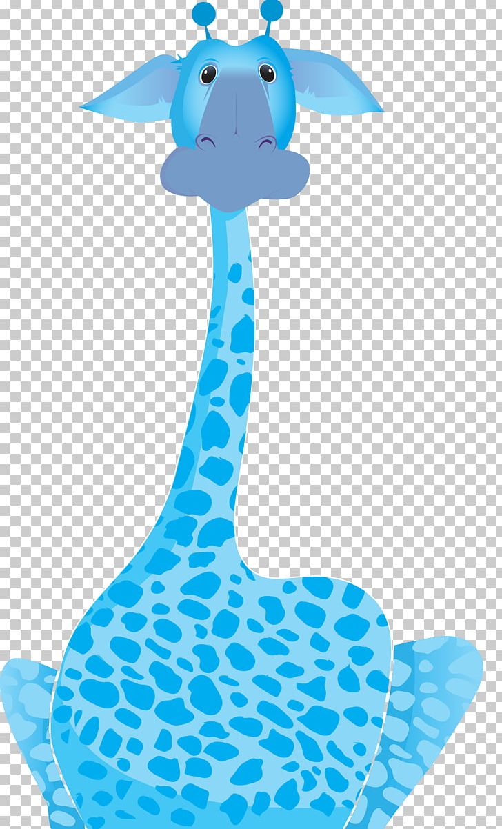 Northern Giraffe Blue Cartoon PNG, Clipart, Animals, Animation, Aqua, Balloon Cartoon, Blue Free PNG Download