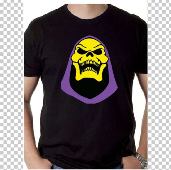 T-shirt Skeletor He-Man Sleeve PNG, Clipart, Brand, Clothing, Collar, Cotton, Esqueleto Free PNG Download