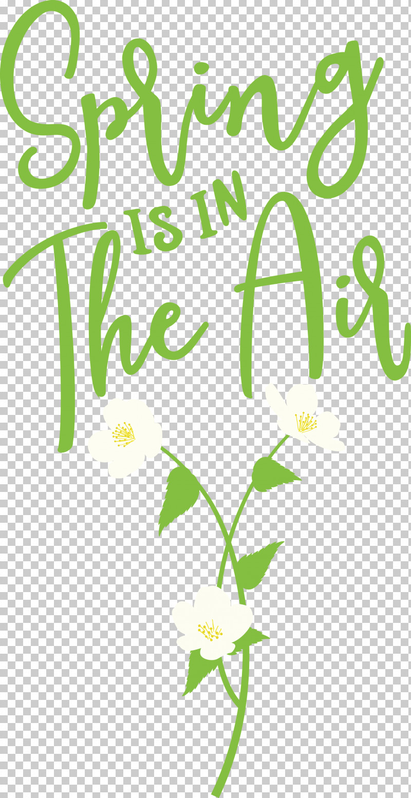 Spring Spring Is In The Air PNG, Clipart, Floral Design, Green, Leaf, Logo, Meter Free PNG Download