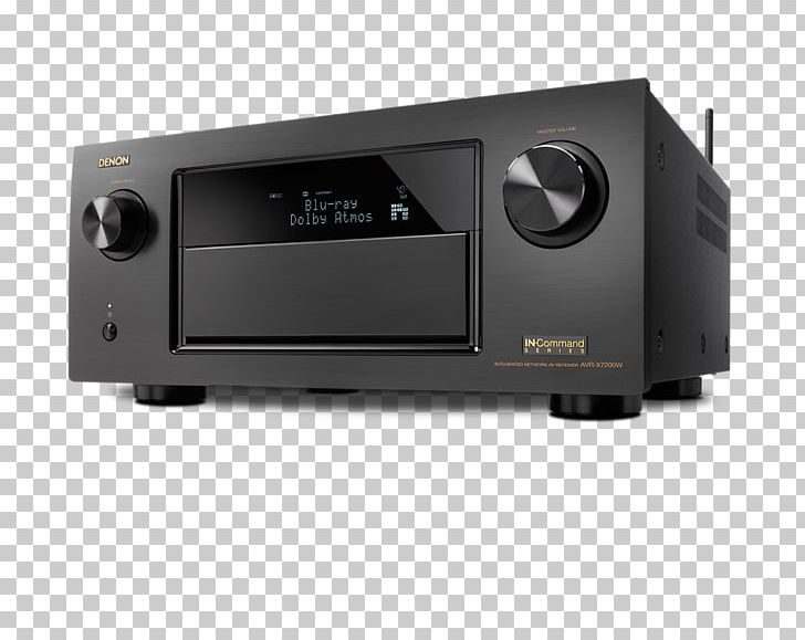 AV Receiver Denon AVR-X7200W Dolby Atmos Home Theater Systems PNG, Clipart, 4k Resolution, Audio, Audio Equipment, Audio Receiver, Avr Free PNG Download