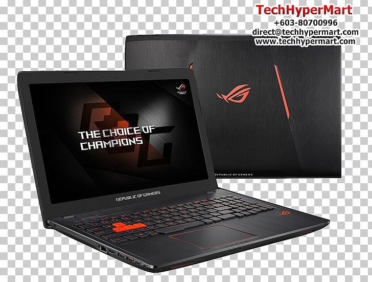 Netbook Laptop ASUS ROG Strix GL553VW DM005T Republic Of Gamers Computer PNG, Clipart, Asus, Brand, Computer, Electronic Device, Gigahertz Free PNG Download