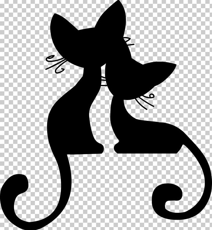 Cat Silhouette Kitten PNG, Clipart, Animals, Art, Artwork, Black, Black And White Free PNG Download