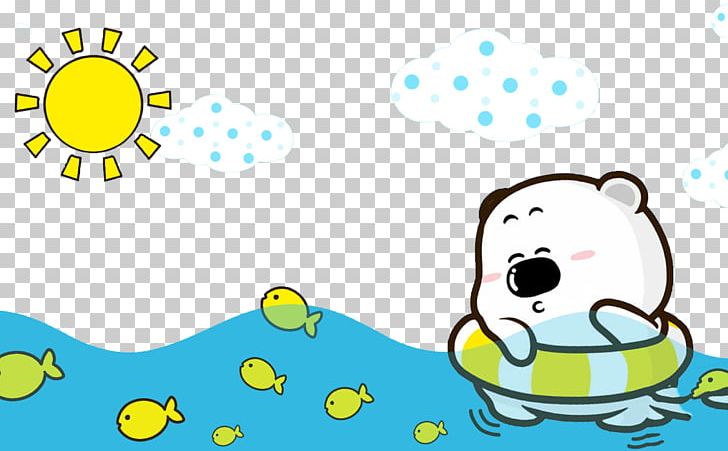 Cartoon PNG, Clipart, Animals, Area, Art, Bears, Bear Swim Free PNG Download