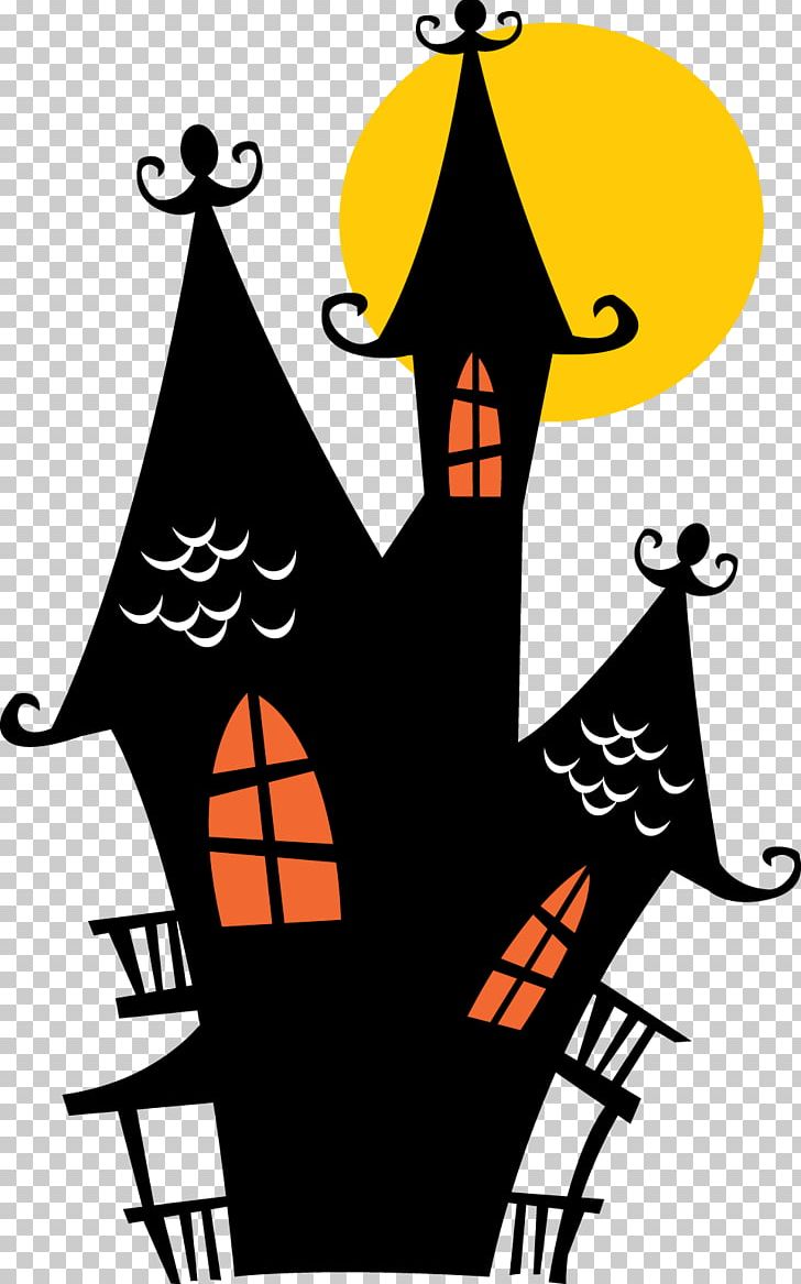 Halloween Cake Haunted House Wall Decal PNG, Clipart, Artwork, Black And White, Decorative Arts, Graphic Design, Halloween Free PNG Download