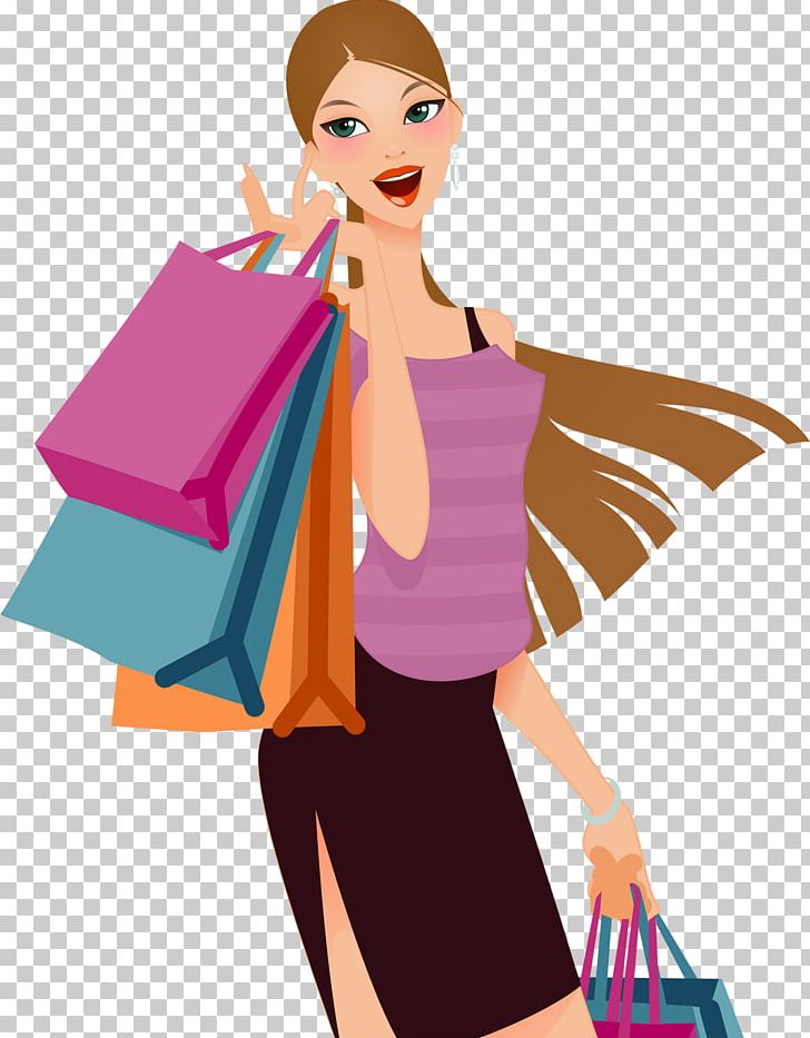 Shopping Woman Illustrator PNG, Clipart, Art, Beauty, Boutique, Clothing, Designer Free PNG Download