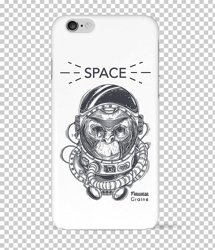 Decal Polyvinyl Chloride Monkeys And Apes In Space Sticker Chimpanzee PNG, Clipart, Astronaut, Black And White, Bone, Decal, Drawing Free PNG Download