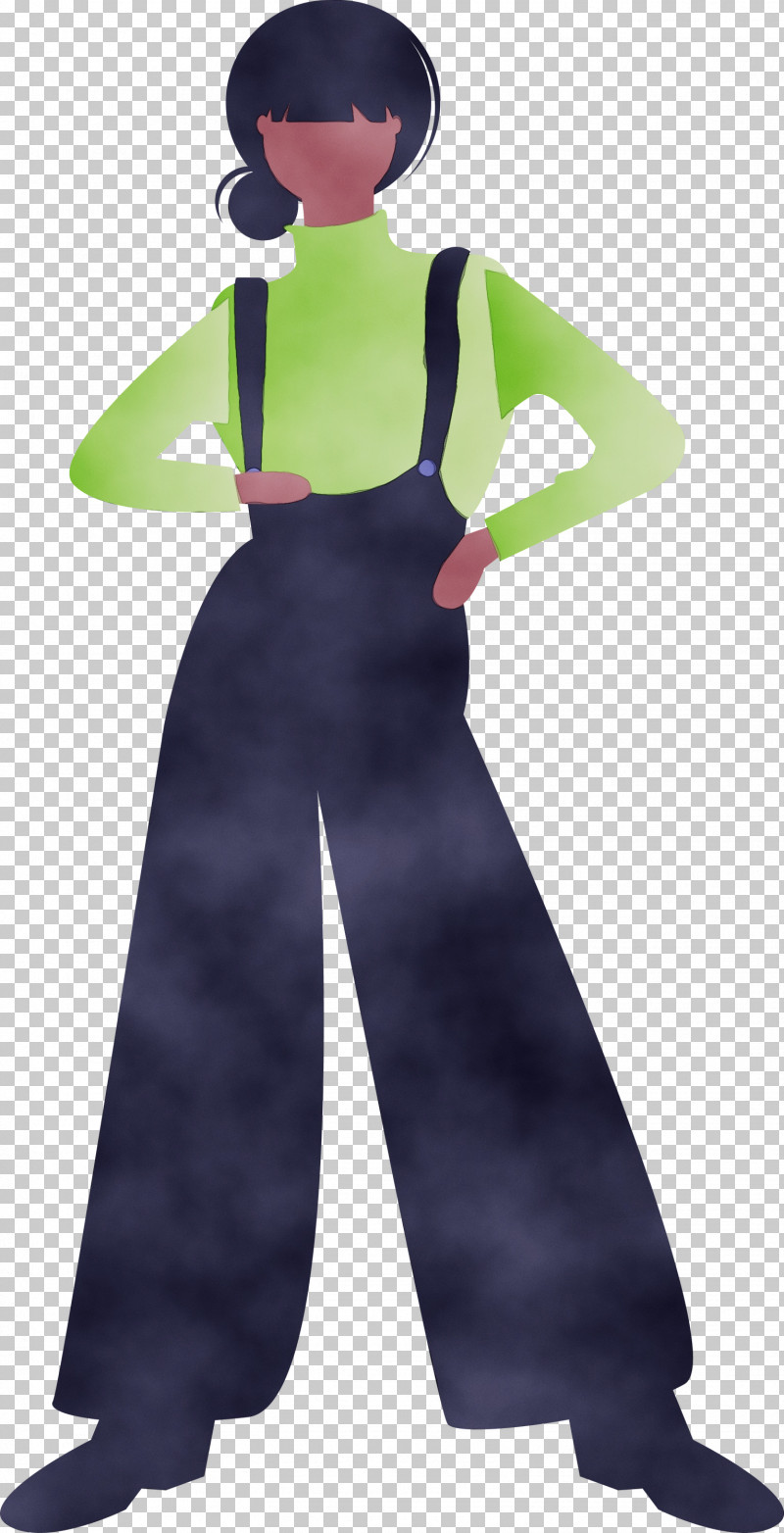 Clothing Green Standing Trousers Costume PNG, Clipart, Clothing, Costume, Green, Modern Art, Modern Girl Free PNG Download