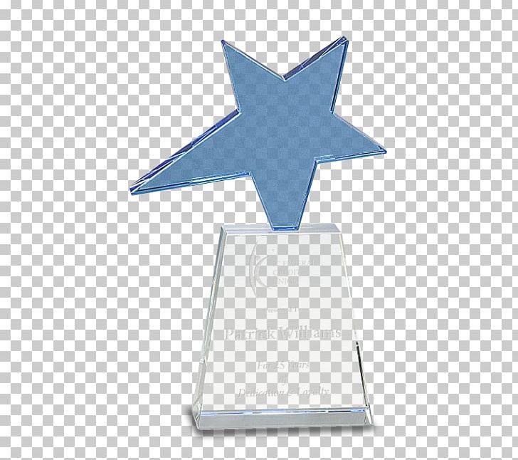 Award Glass Crystal Trophy Blue PNG, Clipart, Aluminium, Award, Blue, Cobalt Blue, Crystal Free PNG Download