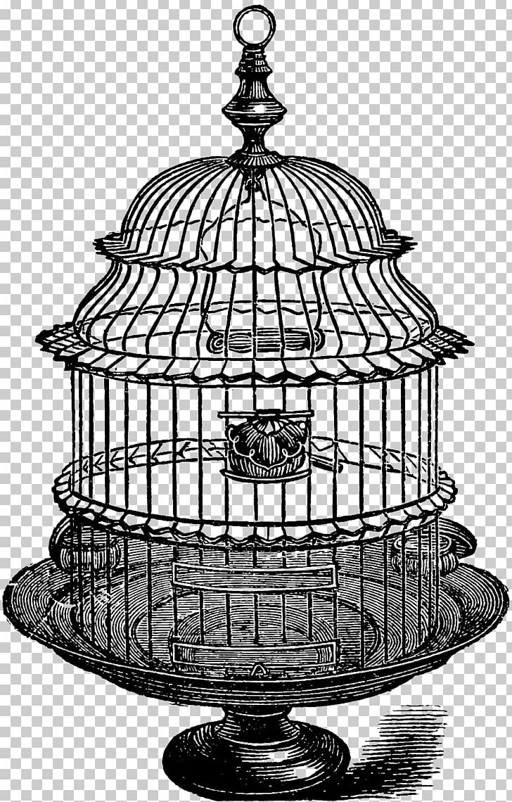 Birdcage Vintage PNG, Clipart, Animals, Antique, Bird, Birdcage, Black And White Free PNG Download