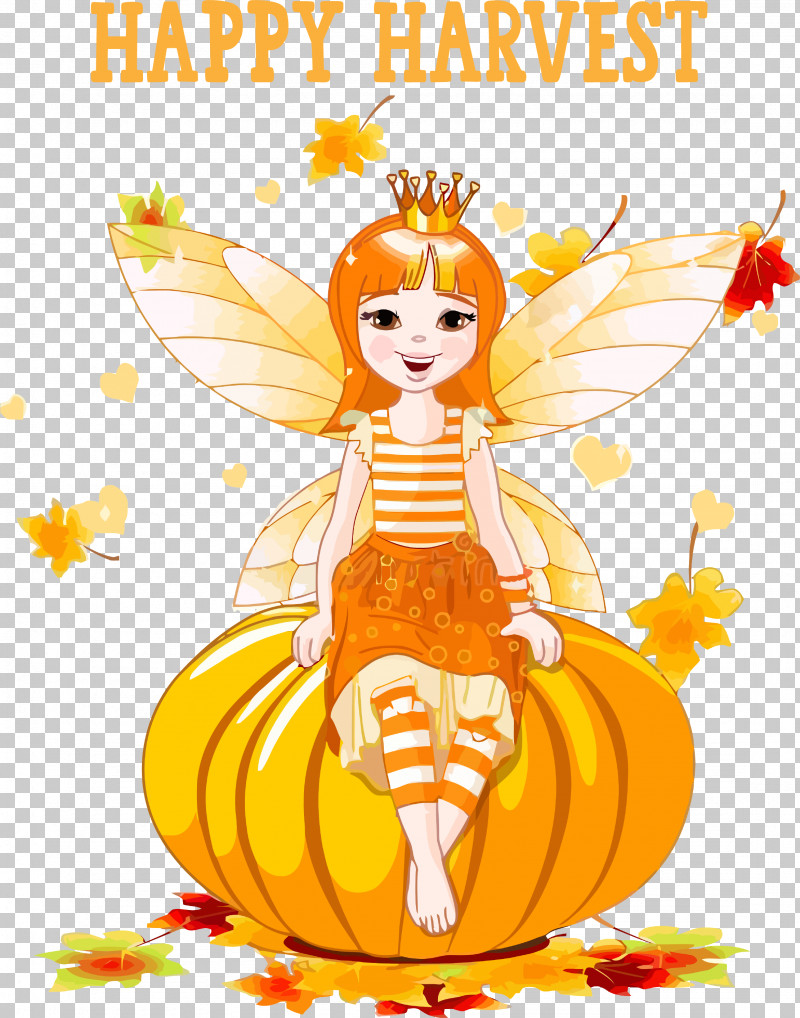 Happy Harvest Autumn Thanksgiving PNG, Clipart, Autumn, Drawing, Duende, Fairy, Fairy Tale Free PNG Download