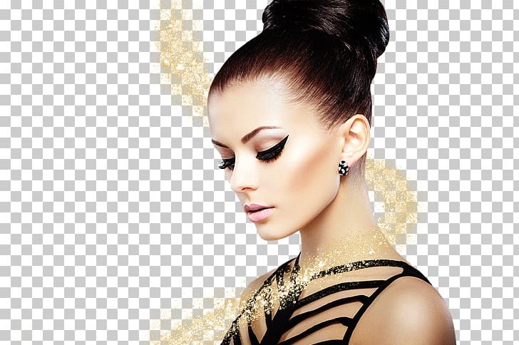 Fashion Woman Cosmetics Beauty Eye Liner PNG, Clipart, Beauty, Beauty Parlour, Black Hair, Brown Hair, Bun Free PNG Download