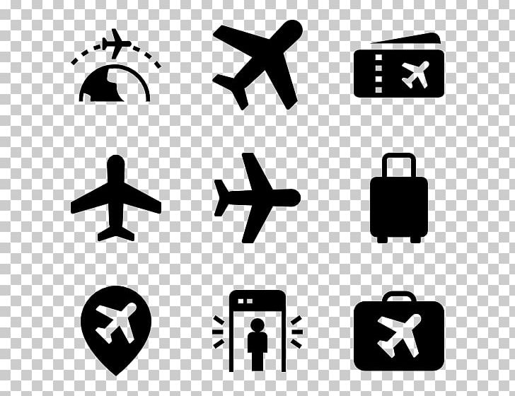 Airplane Computer Icons Symbol PNG, Clipart, Airplane, Angle, Area, Black, Black And White Free PNG Download