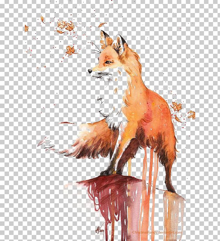 Watercolor Painting Red Fox Drawing PNG, Clipart, Animal, Animals, Art, Art Museum, Carnivoran Free PNG Download