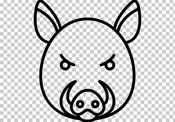 Wild Boar Computer Icons PNG, Clipart, Animal, Black, Black And White, Boar, Circle Free PNG Download