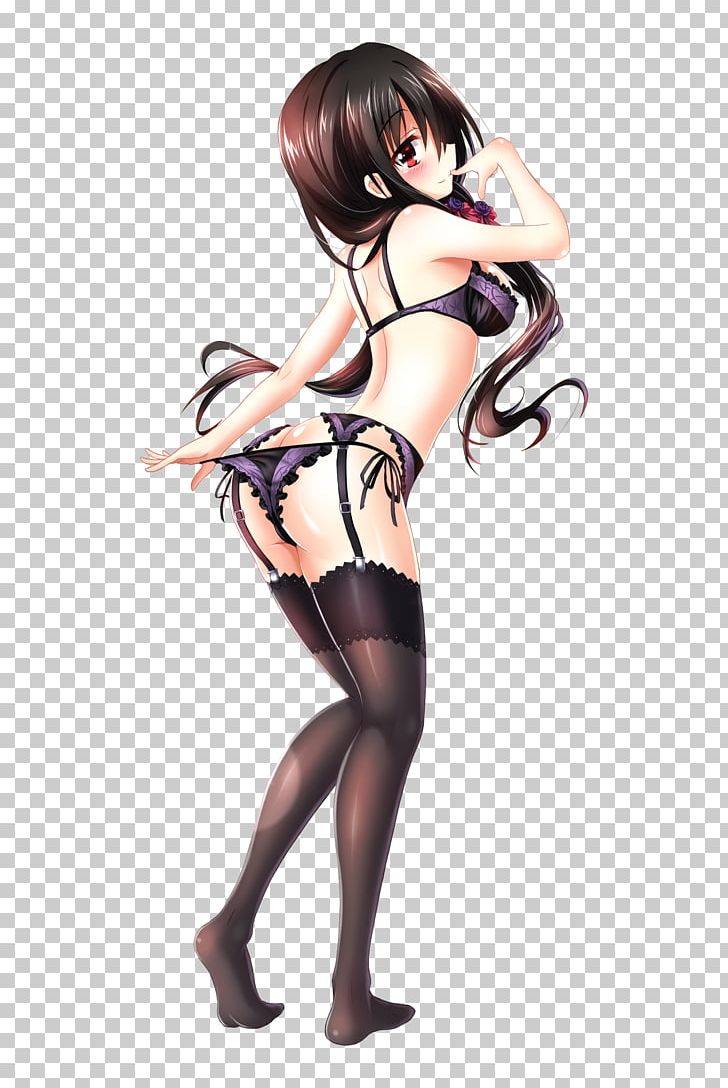 Thigh Pin-up Girl Lingerie Black Hair PNG, Clipart, Arm, Brown, Brown Hair, Cartoon, Character Free PNG Download