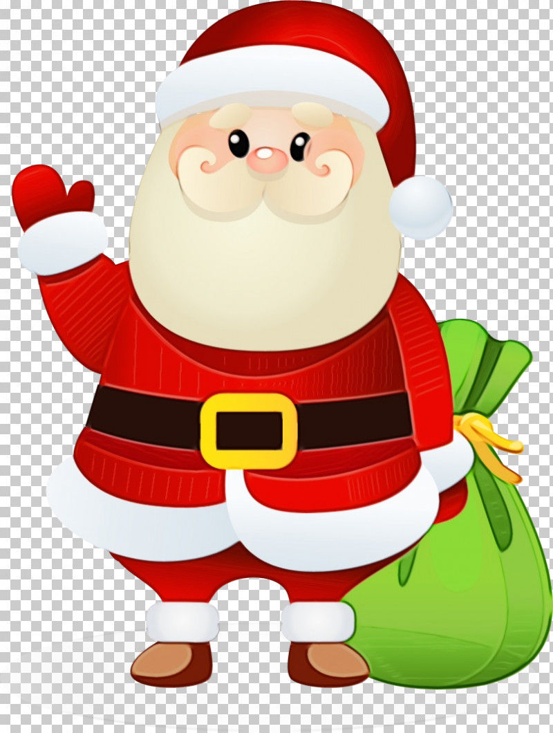 Santa Claus PNG, Clipart, Cartoon, Christmas, Paint, Santa Claus, Watercolor Free PNG Download