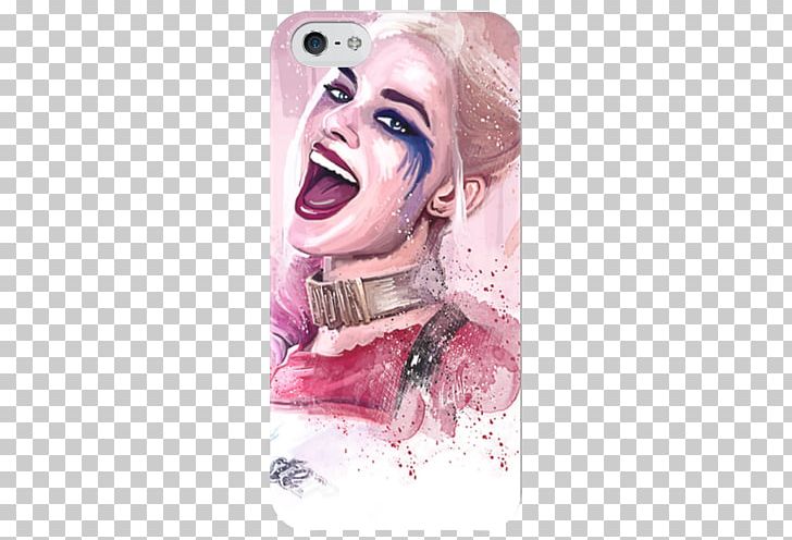 Margot Robbie Harley Quinn Suicide Squad Joker PNG, Clipart, Canvas Print, Celebrities, Cheek, Chin, Comics Free PNG Download