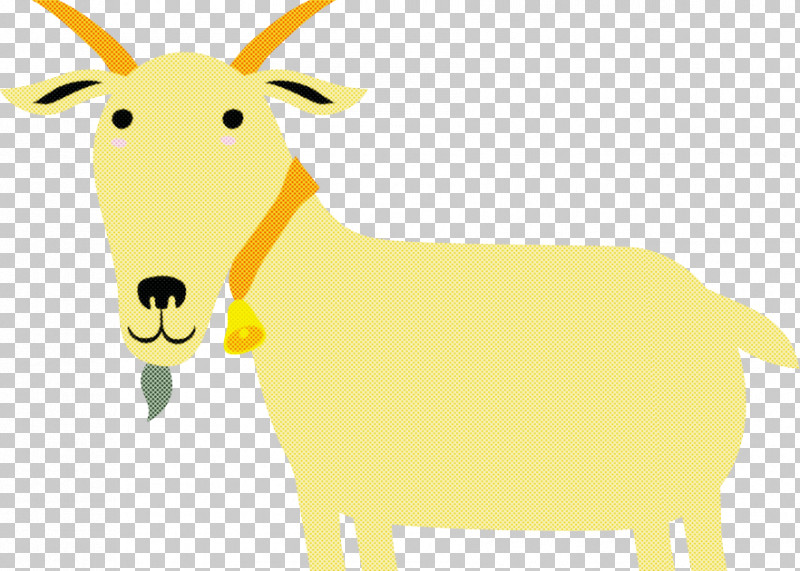 Goat Antelope Sheep Deer Yellow PNG, Clipart, Antelope, Deer, Goat, Sheep, Snout Free PNG Download