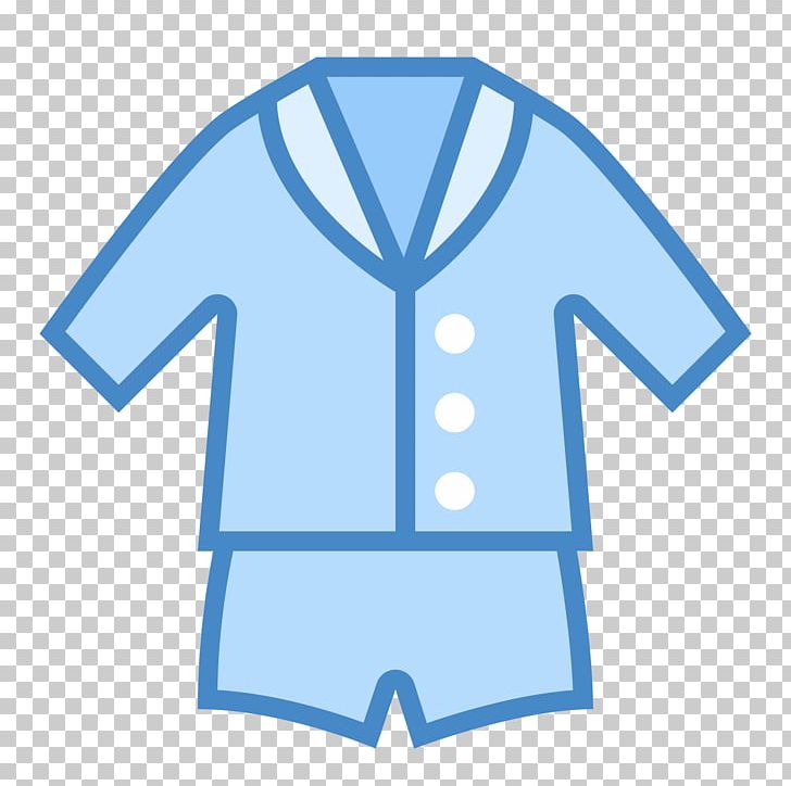 T-shirt Computer Icons Pajamas Clothing Pants PNG, Clipart, Angle, Azure, Blue, Clothing, Collar Free PNG Download