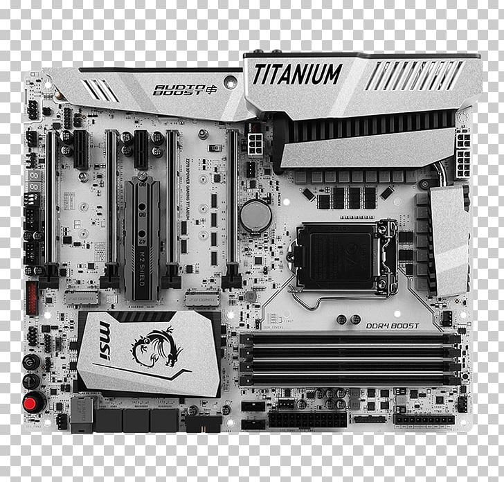 Kaby Lake Motherboard LGA 1151 MSI Z270 XPOWER GAMING TITANIUM ATX PNG, Clipart, Black And White, Chipset, Computer Accessory, Computer Hardware, Electronic Device Free PNG Download