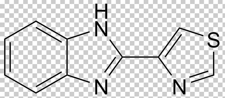 Tiabendazole Molecule Benzimidazole Molecular Formula Anthelmintic PNG, Clipart, Angle, Anthelmintic, Area, Benzimidazole, Black Free PNG Download