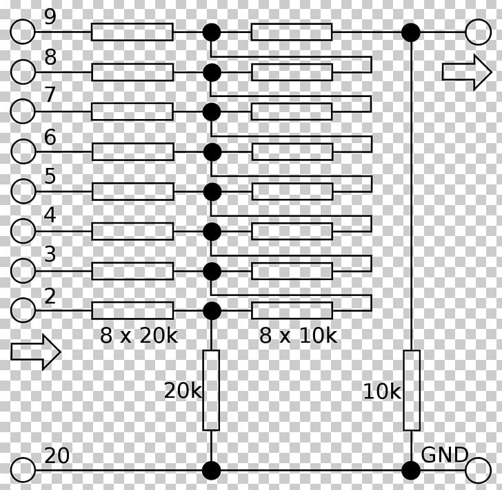 Covox Speech Thing Digital Audio Parallel Port Digital-to-analog Converter Schematic PNG, Clipart, Angle, Area, Black And White, Computer, Diagram Free PNG Download