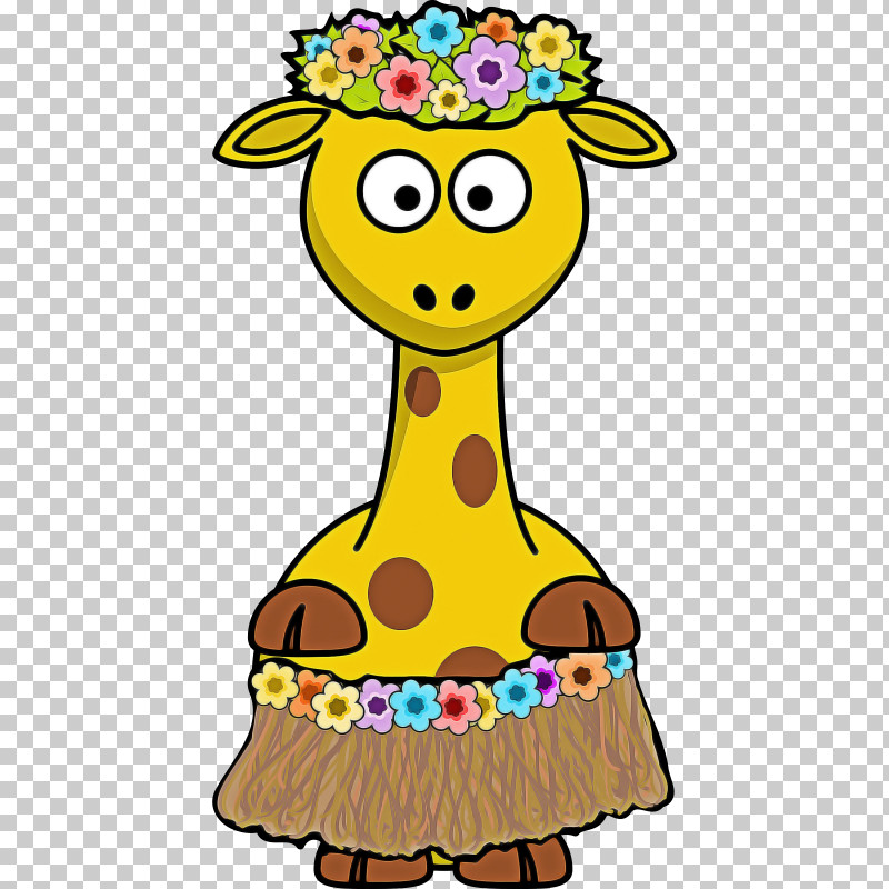 Giraffidae Giraffe Yellow Cartoon Happy PNG, Clipart, Cartoon, Giraffe, Giraffidae, Happy, Smile Free PNG Download