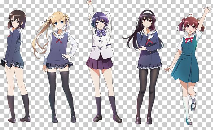 Saekano: How To Raise A Boring Girlfriend Anime Manga Seiyu Utaha Kasumigaoka PNG, Clipart, Art Club, Black Hair, Brown Hair, Cartoon, Clothing Free PNG Download