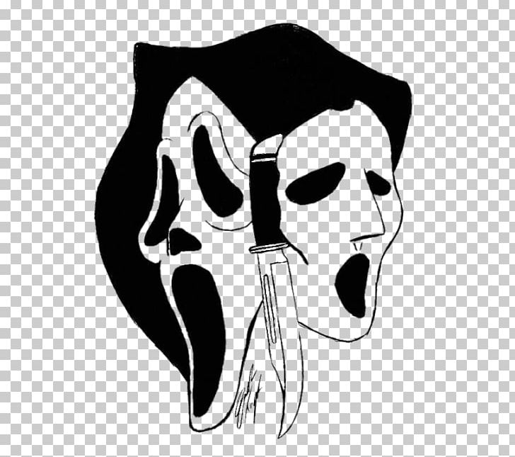 Ghostface Scream Television Show Drawing PNG, Clipart, Art, Bex Taylorklaus, Black And White, Bone, Drawing Free PNG Download