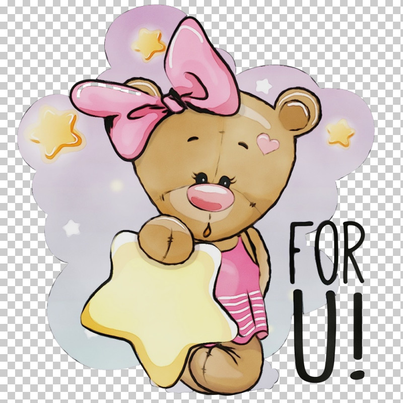 Teddy Bear PNG, Clipart, Cartoon, Heart, Paint, Pink, Sticker Free PNG Download