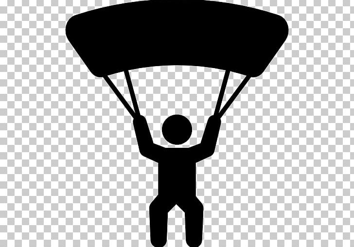 Paragliding Extreme Sport Parachute Computer Icons PNG, Clipart, Adventure, Base Jumping, Black And White, Computer Icons, Extreme Sport Free PNG Download