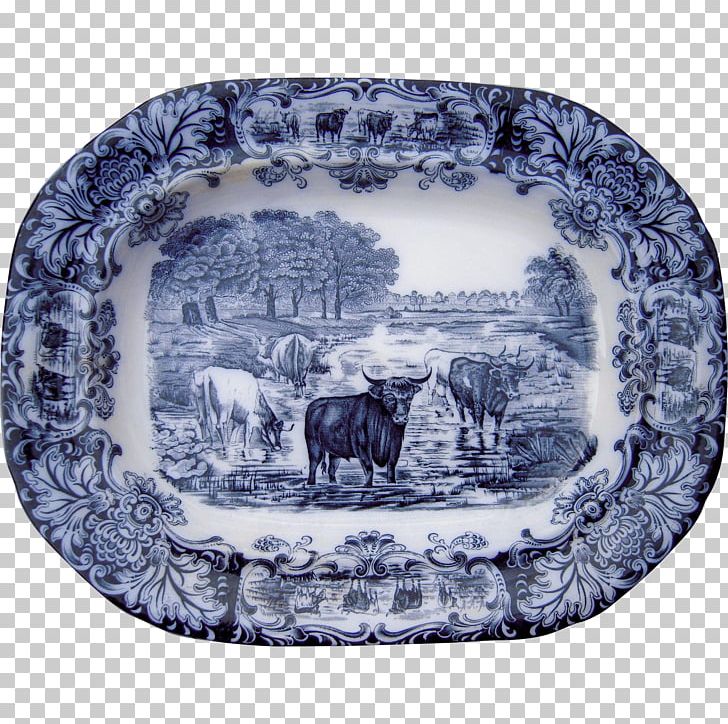 Plate Cattle Ceramic Platter Wedgwood PNG, Clipart, Antique, Blue, Blue And White Porcelain, Bone China, Cattle Free PNG Download