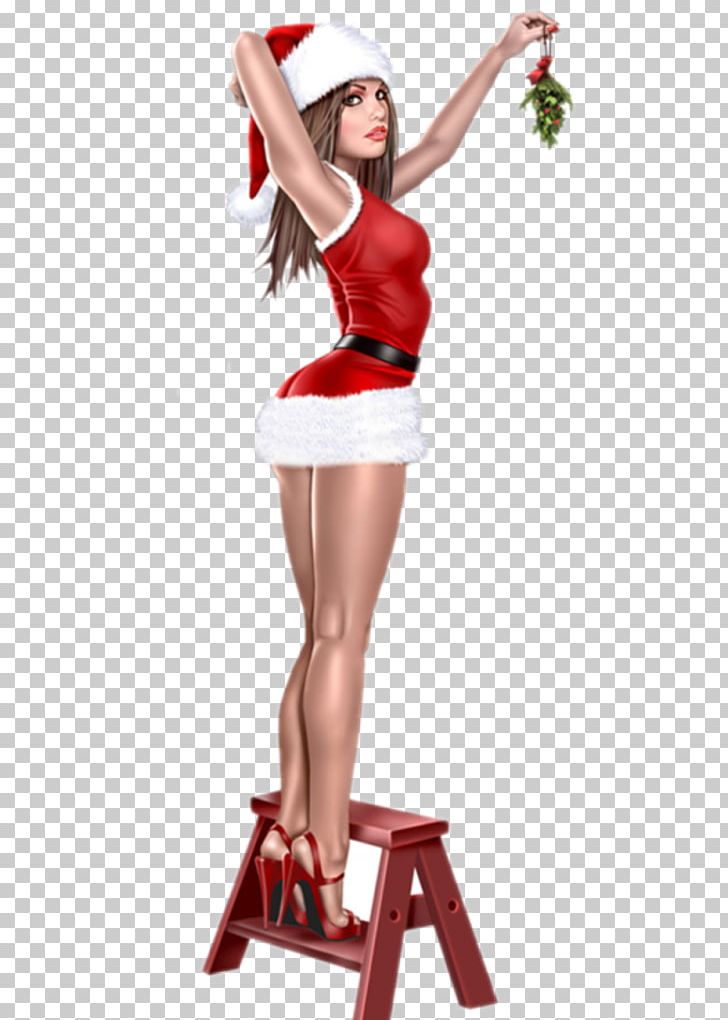 Pin-up Girl Santa Claus Christmas Day Illustration PNG, Clipart, Art, Artist, Cheerleading Uniform, Christ, Deviantart Free PNG Download