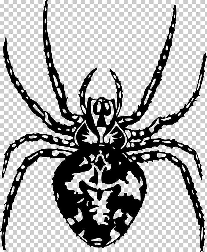 Spider Arthropod PNG, Clipart, Animals, Arachnid, Arthropod, Artwork, Black And White Free PNG Download